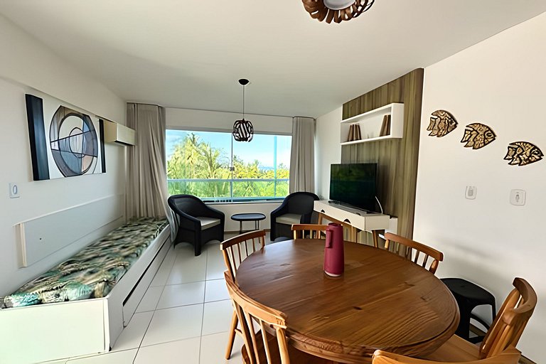 Cobertura Privê 301 - Pé na areia/Vista Mar/300 MB
