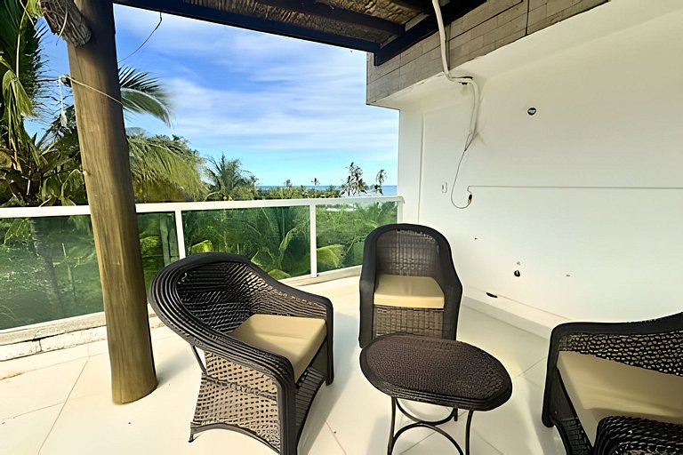 Cobertura Privê 301 - Pé na areia/Vista Mar/300 MB