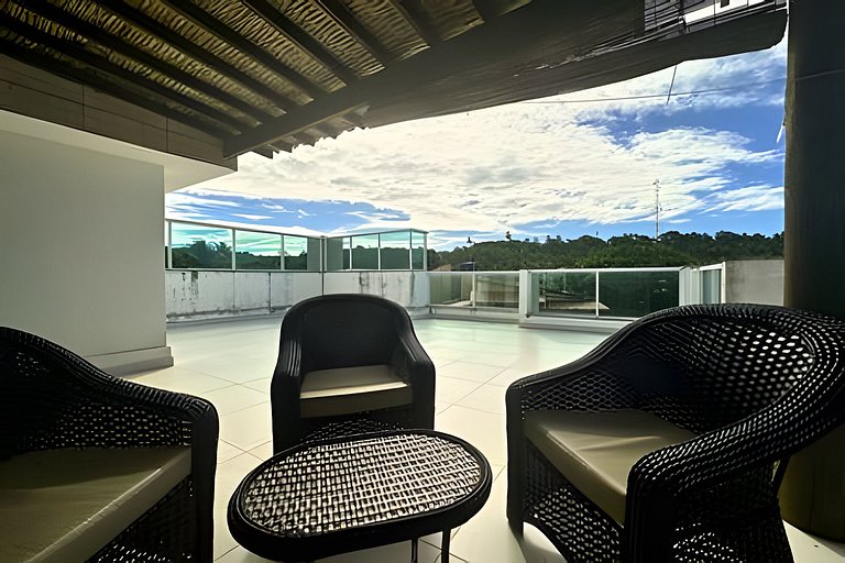 Cobertura Privê 301 - Pé na areia/Vista Mar/300 MB
